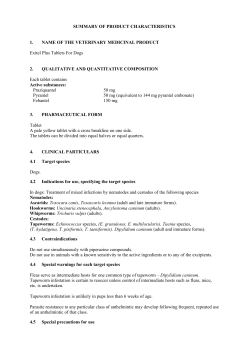 SUMMARY OF PRODUCT CHARACTERISTICS 1
