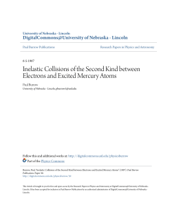 Inelastic Collisions of the Second Kind between Electrons and