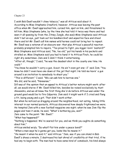 Chapter 23 I wish Bob Ewell wouldn`t chew tobacco