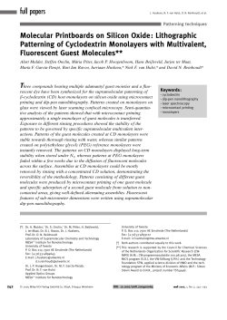 Molecular Printboards on Silicon Oxide: Lithographic Patterning of