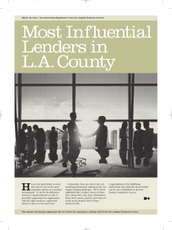 HAVING the right lender on your side may be one