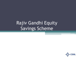 Rajiv Gandhi Equity Savings Sacheme