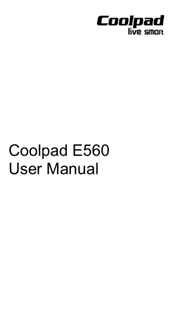 Coolpad E560 User Manual