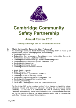 Annual review 2016 - Cambridge City Council