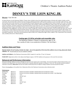 disney`s the lion king jr.