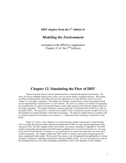 Chapter 12. Simulating the Flow of DDT