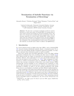 Termination of Isabelle Functions via Termination of Rewriting*