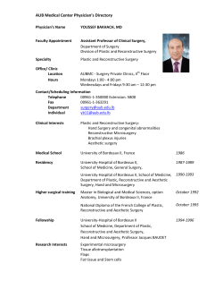 AUB Medical Center Physician`s Directory