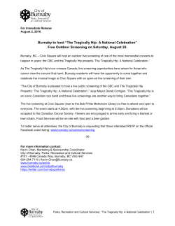 The Tragically Hip: A National