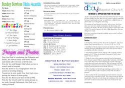 Deception Bay Baptist Church NEHEMIAH 4