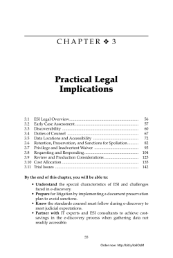 Practical Legal Implications