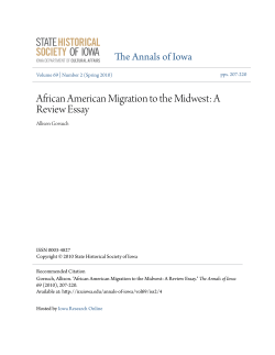 African American Migration to the Midwest