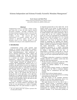 Schema-Independent and Schema-Friendly Scientific Metadata