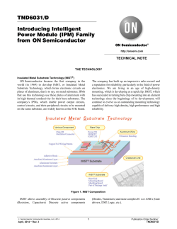 Introducing Intelligent Power Module (IPM) Family from