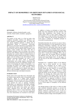 impact of homophily on diffusion dynamics over social networks