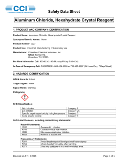 Aluminum Chloride, Hexahydrate Crystal Reagent