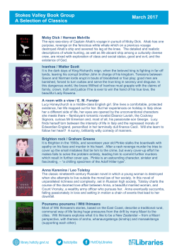 Stokes Valley Book Group A Selection of