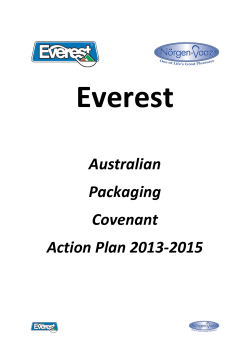 Australian Packaging Covenant Action Plan 2013