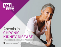 Anemia in CHRONIC KIDNEY DISEASE