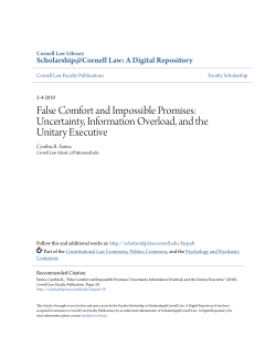 False Comfort and Impossible Promises: Uncertainty, Information