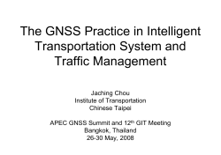 2008 GIT12 The GNSS Practice in Intelligent Transportation System