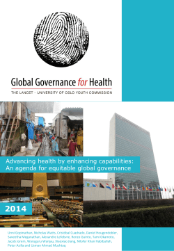 Advancing health by enhancing capabilities: An agenda for