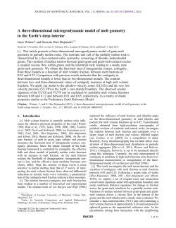 A three-dimensional microgeodynamic model of melt geometry in