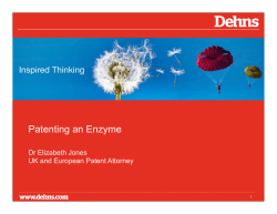 Patenting an Enzyme