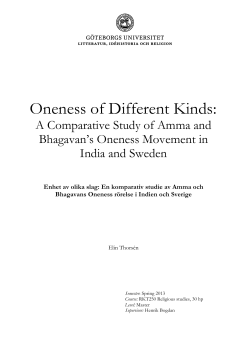 Oneness of Different Kinds