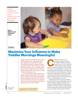 Toddlers Maximize Your Influence To Make Toddler Mornings