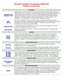 Struktol Rubber Processing Additives Product Overview