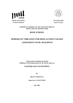 Periods of Vibration for Displacement-based
