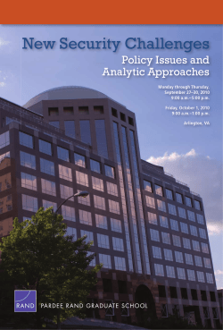 PRGS 2010 Defense Seminar Brochure