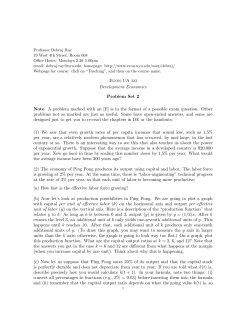 Problem Set 2 - NYU Economics