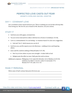 perfected love casts out fear