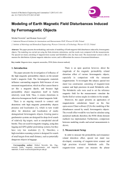 Modeling of Earth Magnetic Field Disturbances Induced by