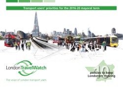 policies to keep Londoners moving