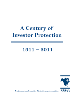 A Century of Investor Protection