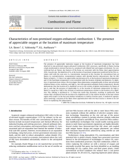 Characteristics of non-premixed oxygen