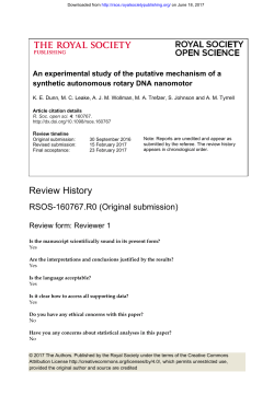 Review History - Royal Society Open Science