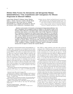 Distinct Risk Factors for Intrauterine and Intrapartum Human