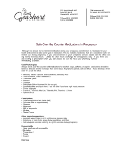 OTC Medication In Pregnancy
