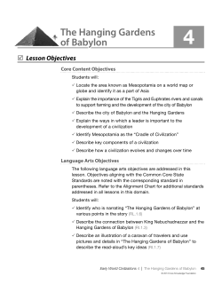 The Hanging Gardens of Babylon