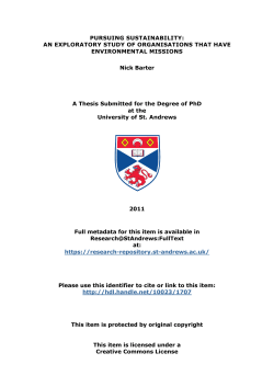 Nick Barter PhD Thesis - St Andrews Research Repository
