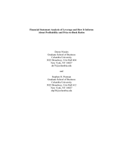 Financial Statement Analysis of Leverage