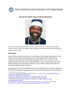 Imam Talib Abdur-Rashid - The Investigative Project on Terrorism