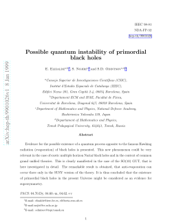 Possible quantum instability of primordial black holes