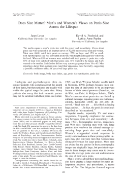 Does Size Matter? Men`s and Women`s Views on Penis Size Across