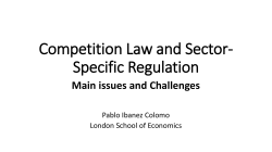 Competition Law and Sector-Specific Regulation