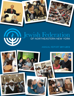 2011-12-Annual-Repor.. - Jewish Federation of Northeastern New